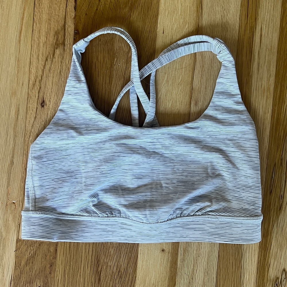 Lululemon - Sports Bra in Heather Grey - size 4